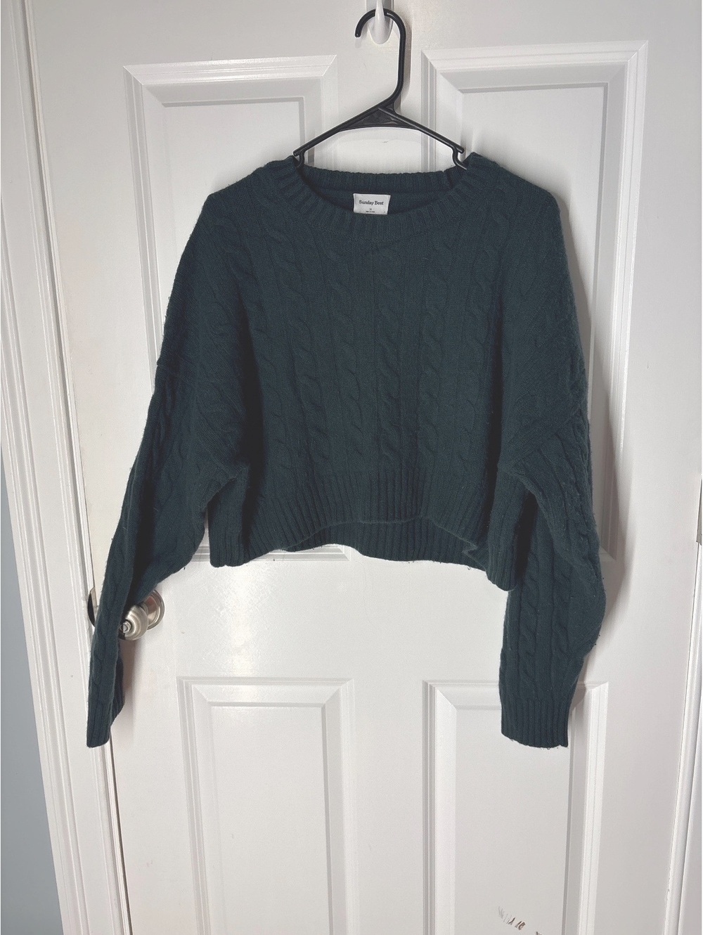 Cottagecore Preppy Sunday Best Peggy Merino Wool Blend Size Medium Knit Sweater